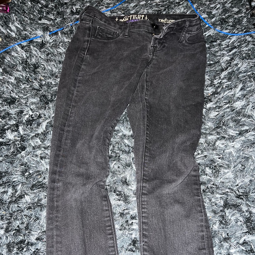 Refugee skin tight black jeans size 0